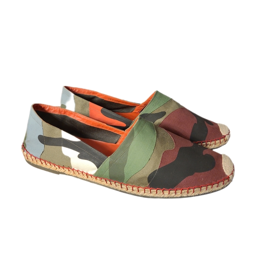 VALENTINO GARAVANI | Multicolor Camouflage Espadrilles in a Size EU 45